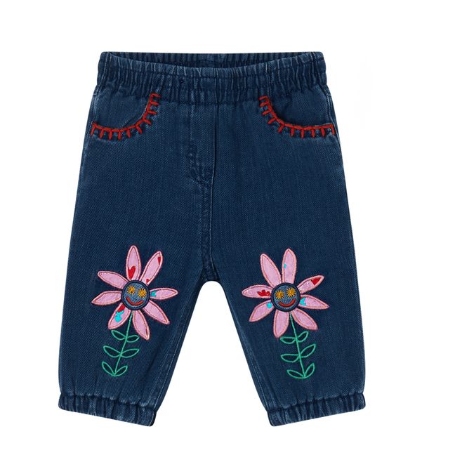 Pantaloni in denim Baby Fleur | Blu marino