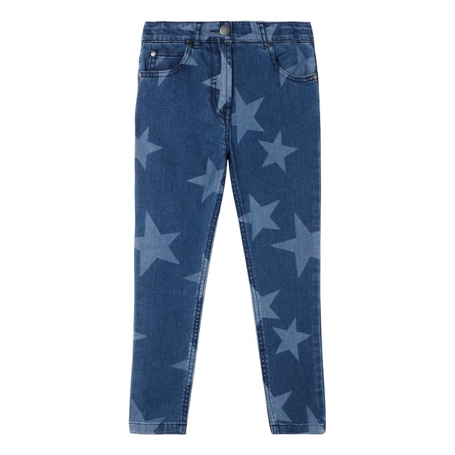 Jeans Skinny Sterne | Blau
