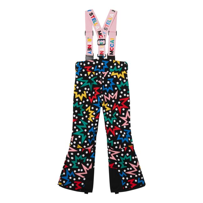Gedruckte Skihose | Schwarz