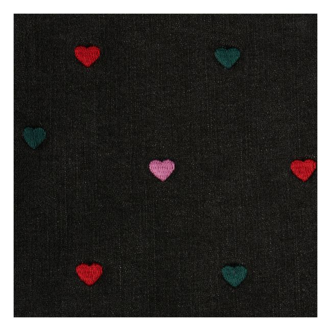 Skinny jeans with hearts | Black