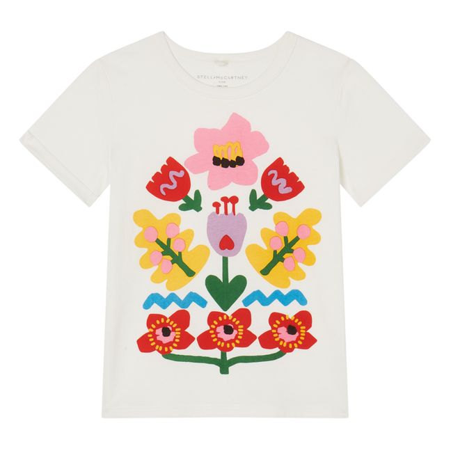 T-Shirt Fleurs | Blanc