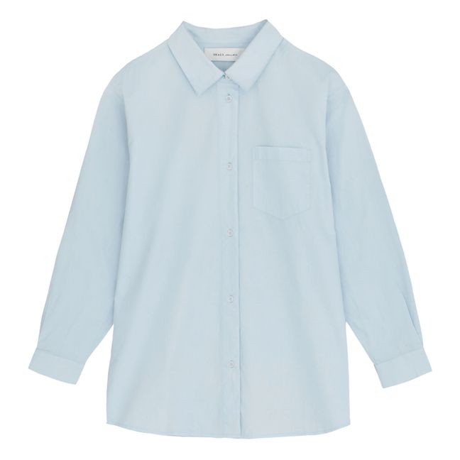 Camisa Edgar de algodón orgánico | Azul Claro
