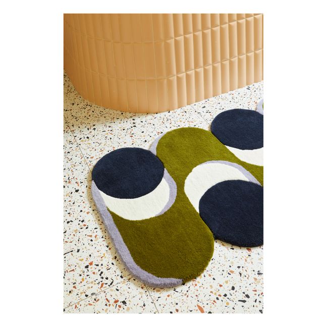 Tapis en laine Nymphe | Vert kaki