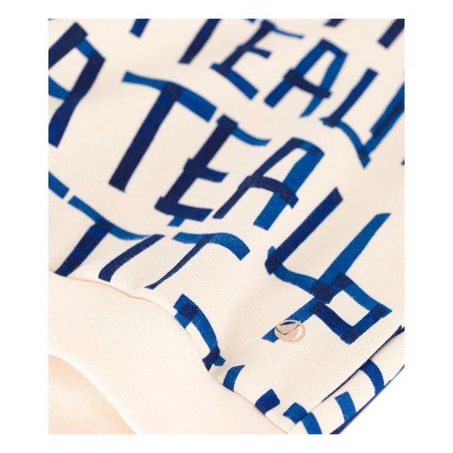 Sweat Imprimé en Molleton | Ecru
