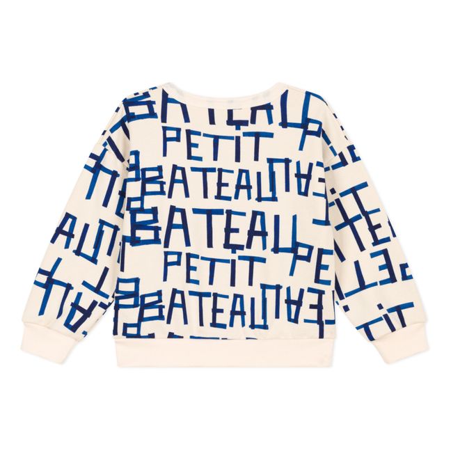 Bedrucktes Sweatshirt aus Molton | Seidenfarben