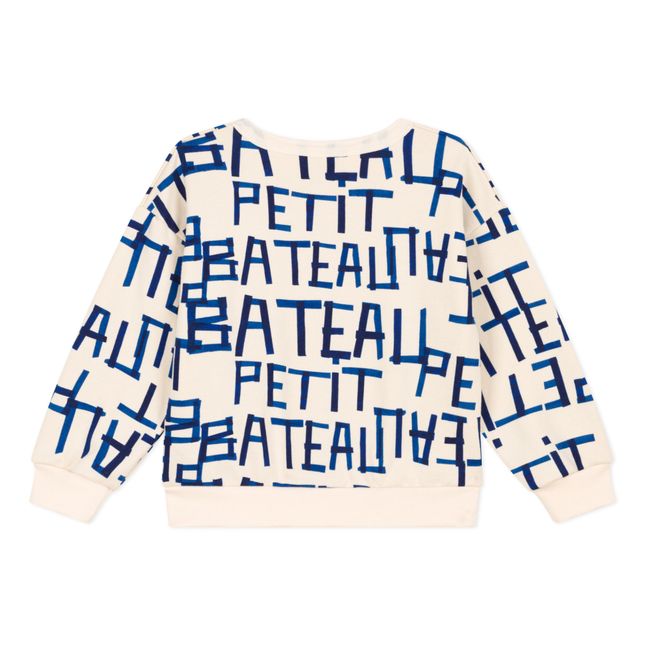 Sweat Imprimé en Molleton | Ecru