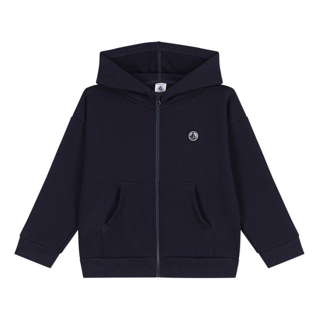 Kapuzen-Sweatshirt mit Reißverschluss | Navy