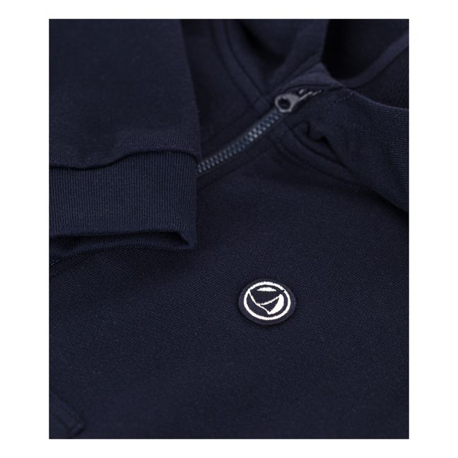 Kapuzen-Sweatshirt mit Reißverschluss | Navy