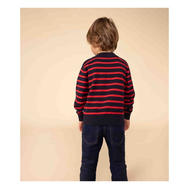 Pull en Laine Rayé | Rosso