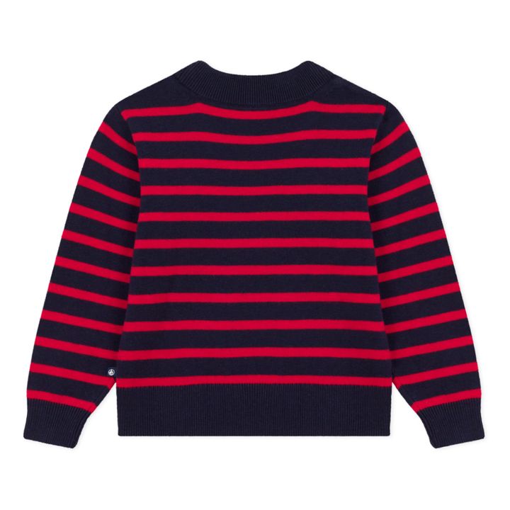 Striped Wool Sweater | Red- Product image n°5