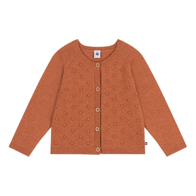Cardigan en Laine Boutonné | Cognac