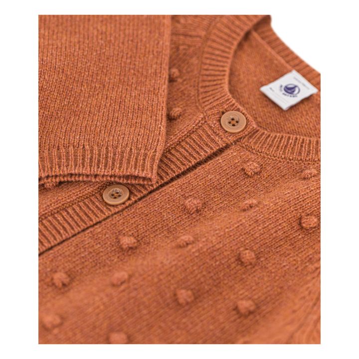 Cárdigan de lana abotonado | Coñac- Imagen del producto n°3
