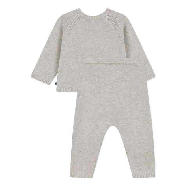 Wool Sweater & Trousers | Gris Jaspeado