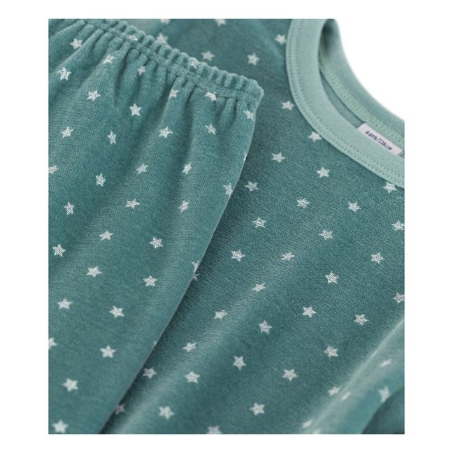 Pyjama Etoiles en Velours | Blau