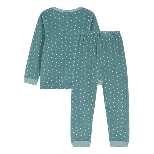 Pyjama Etoiles en Velours | Bleu