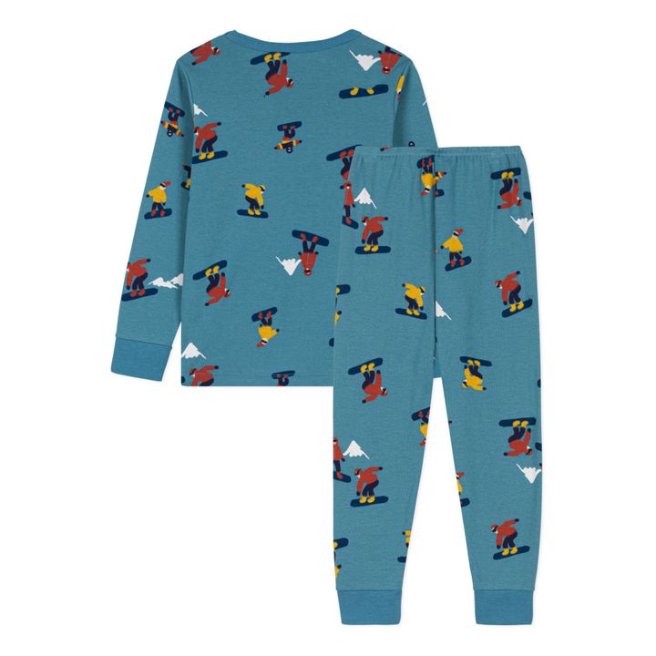 Pijamas en la costa del snowboard | Azul- Imagen del producto n°2