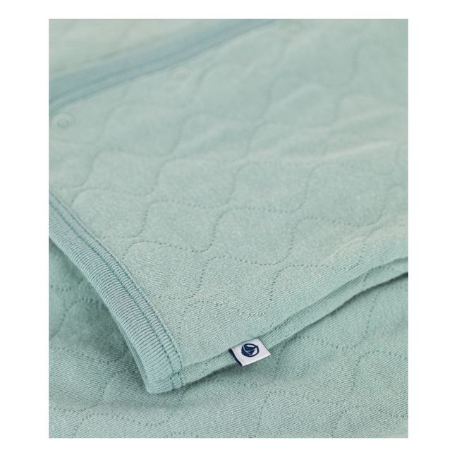 Quilted Cardigan + Pants | Blue