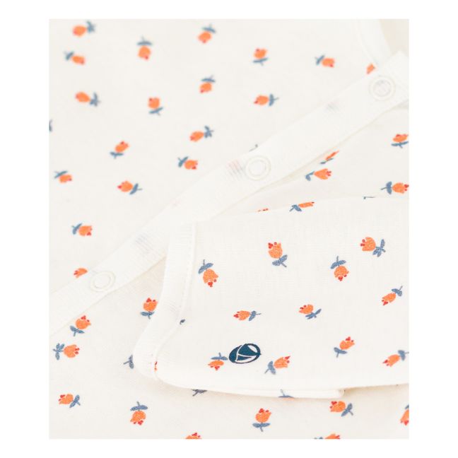 Tutina Combisac a fiori | Ecru