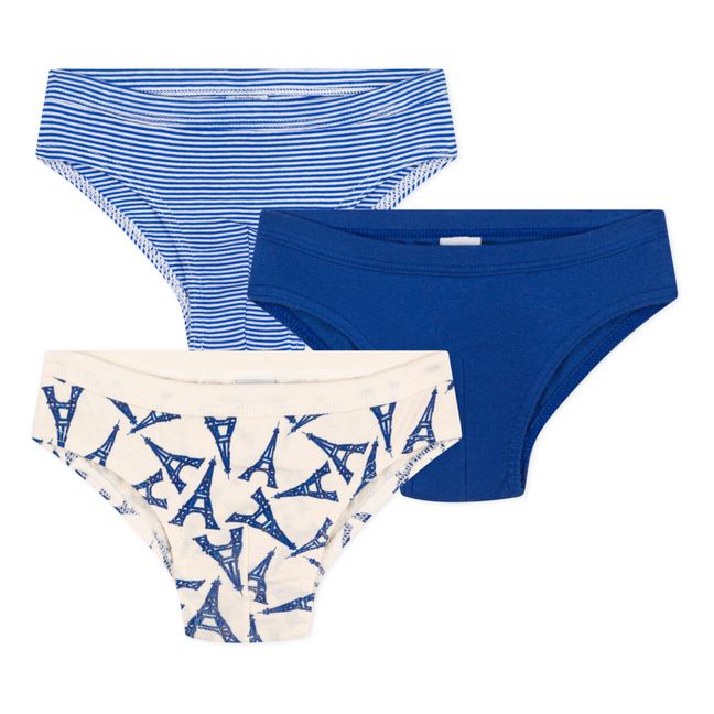 Slips 3er-Pack Paris | Blau
