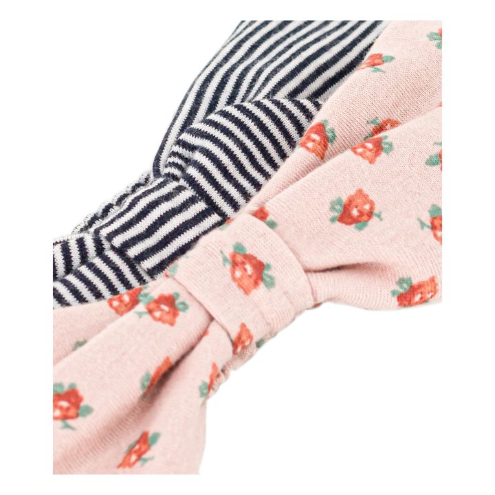 Petit Bateau Batch 2 Printed Headbands Pink Smallable