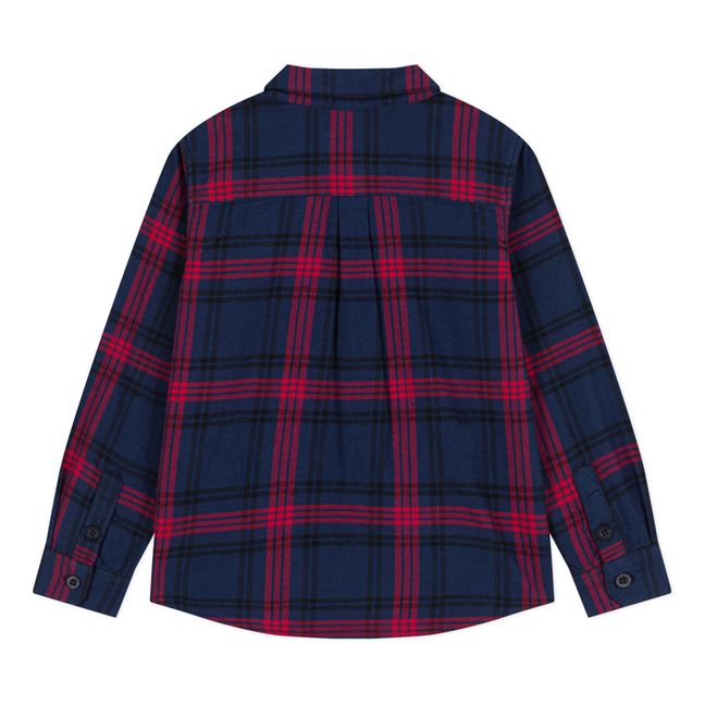 Chemise à Carreaux  | Bleu marine