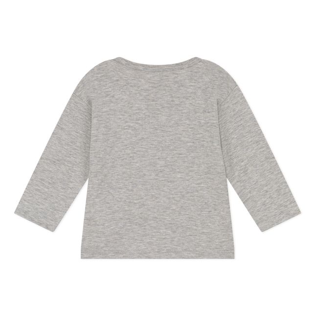 Shoulder Opening Jersey T-Shirt | Heather grey