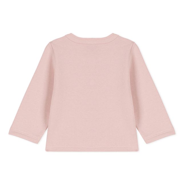 Cardigan en Molleton | Rose pâle