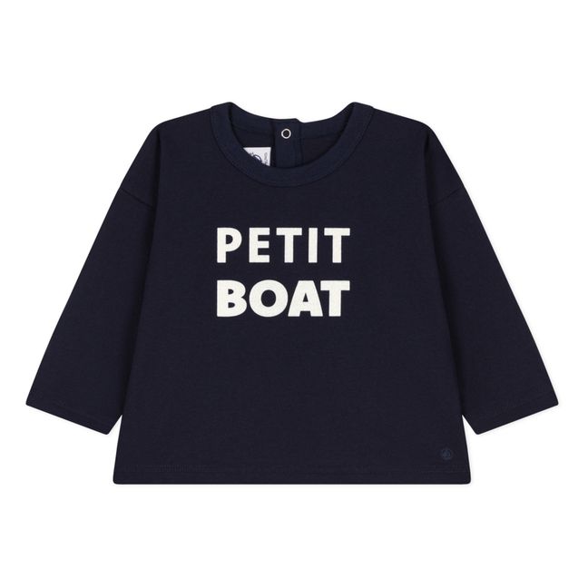 Jersey-T-Shirt Petit Boat | Navy