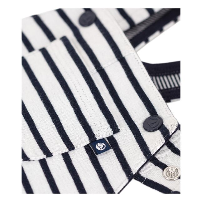 Salopette Jersey Rayée | Ecru