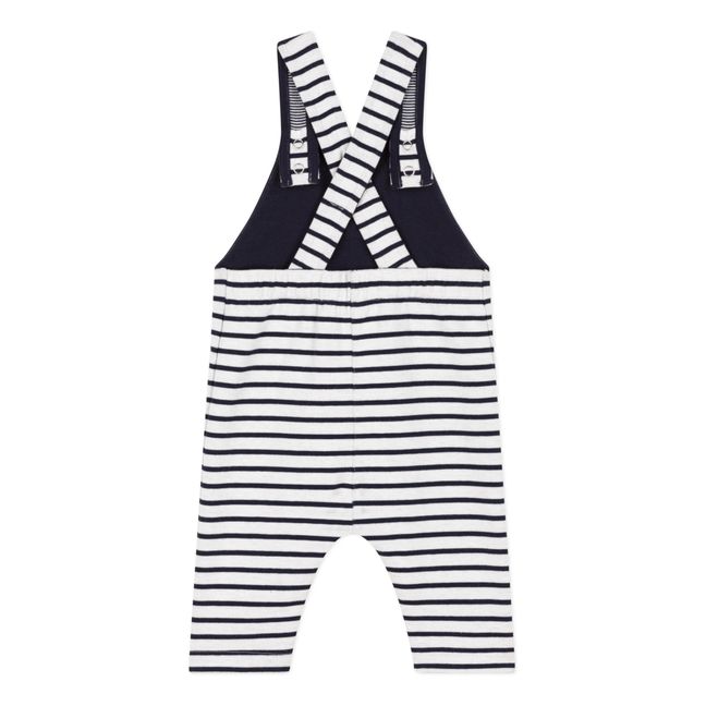 Salopette Jersey Rayée | Ecru