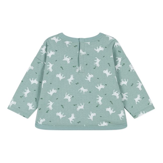 T-shirt con stampa Biquette | Verde menta