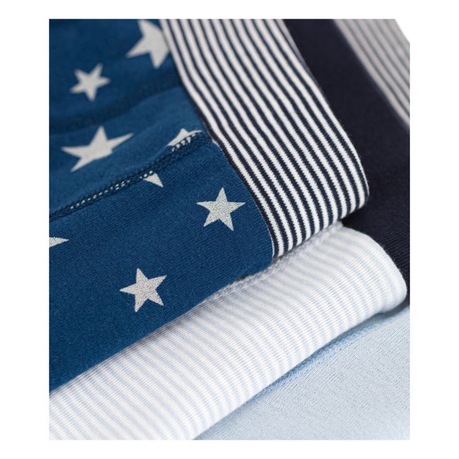 Set of 3 Star Boxers | Blue