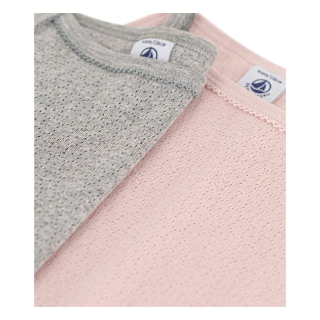 Lot 2 Débardeurs Ajourés | Rosa