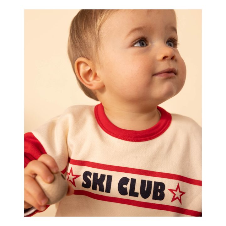 Sudadera polar estampada Ski Club | Rojo- Imagen del producto n°1