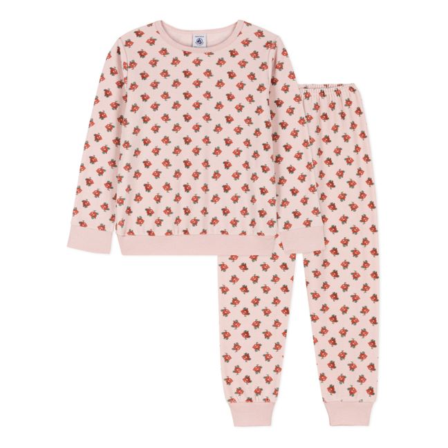 Pyjama en Velours Fleur | Pink