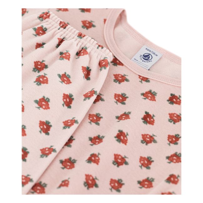 Pyjama en Velours Fleur | Pink