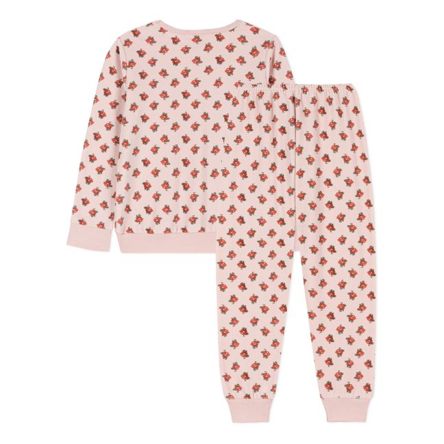 Pyjama en Velours Fleur | Rose