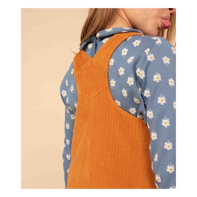 Robe Salopette Velours | Rouille