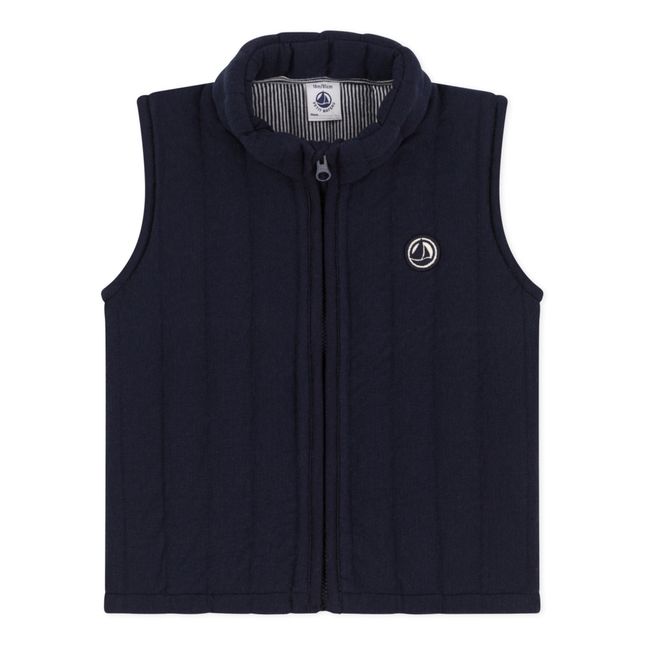 ärmellose Steppjacke | Navy