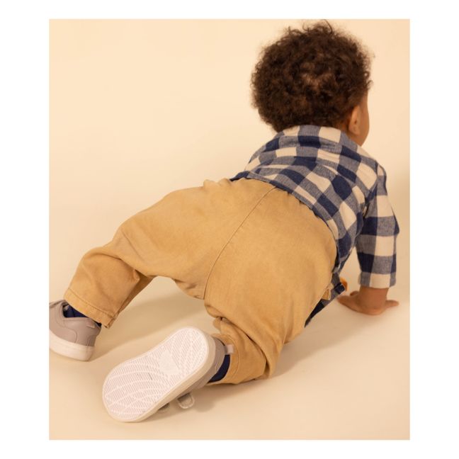 Denim-Hose mit Schnürung | Beige