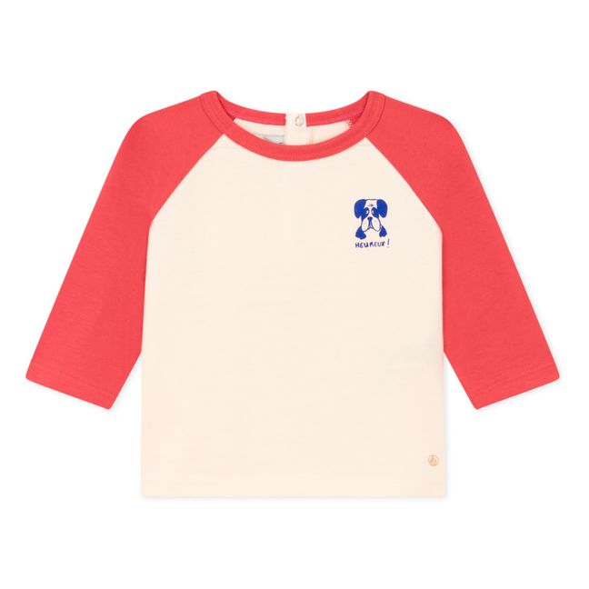 Zweifarbiges T-Shirt | Orange