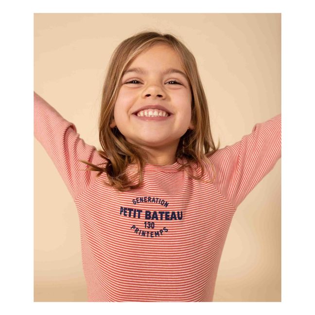 Pigiama t-shirt + pantaloni a righe | Rosso