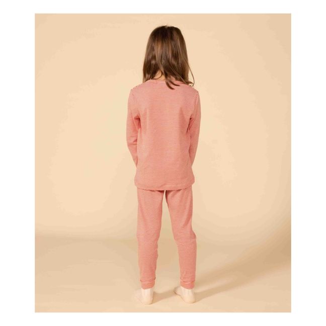 Pyjama T-Shirt + Pantalon Rayé | Rouge