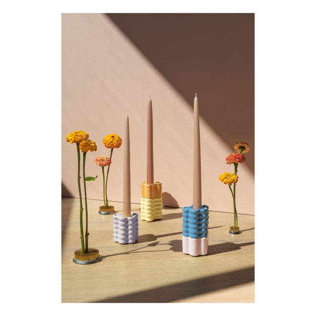 Flora small candlestick | Pink