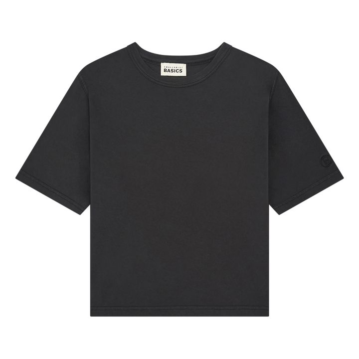 Boy's Oversize Organic Cotton T-shirt | Negro- Imagen del producto n°0