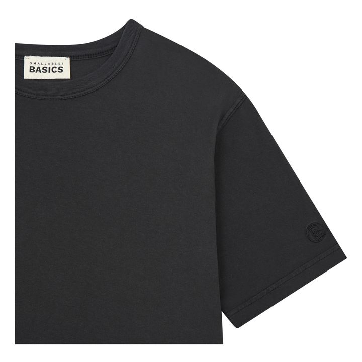 Boy's Oversize Organic Cotton T-shirt | Negro- Imagen del producto n°1