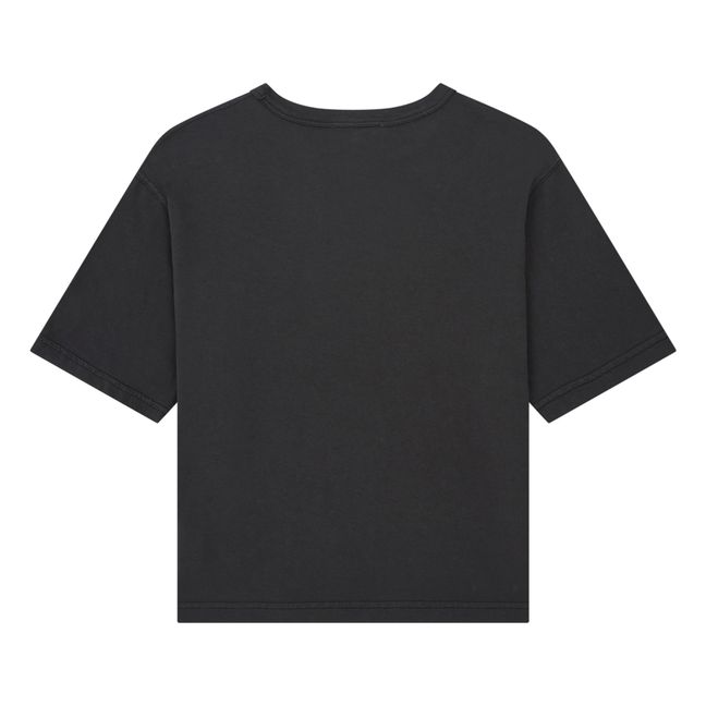 Camiseta oversize de algodón orgánico para niño | Negro