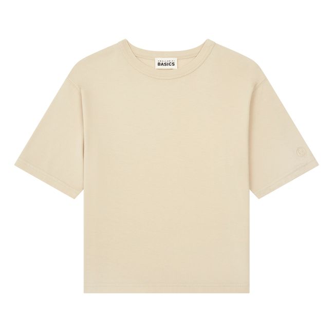 Camiseta oversize de algodón orgánico para niño | Pastel