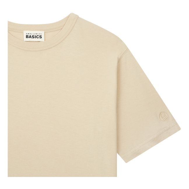 Boy's Oversize Organic Cotton T-shirt | Mastic