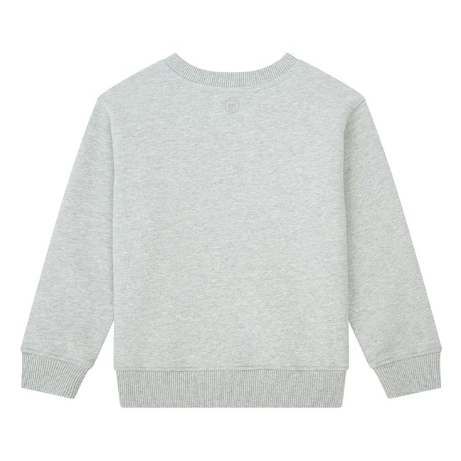 Sweat Crewneck Garçon Molleton Bio | Gris chiné